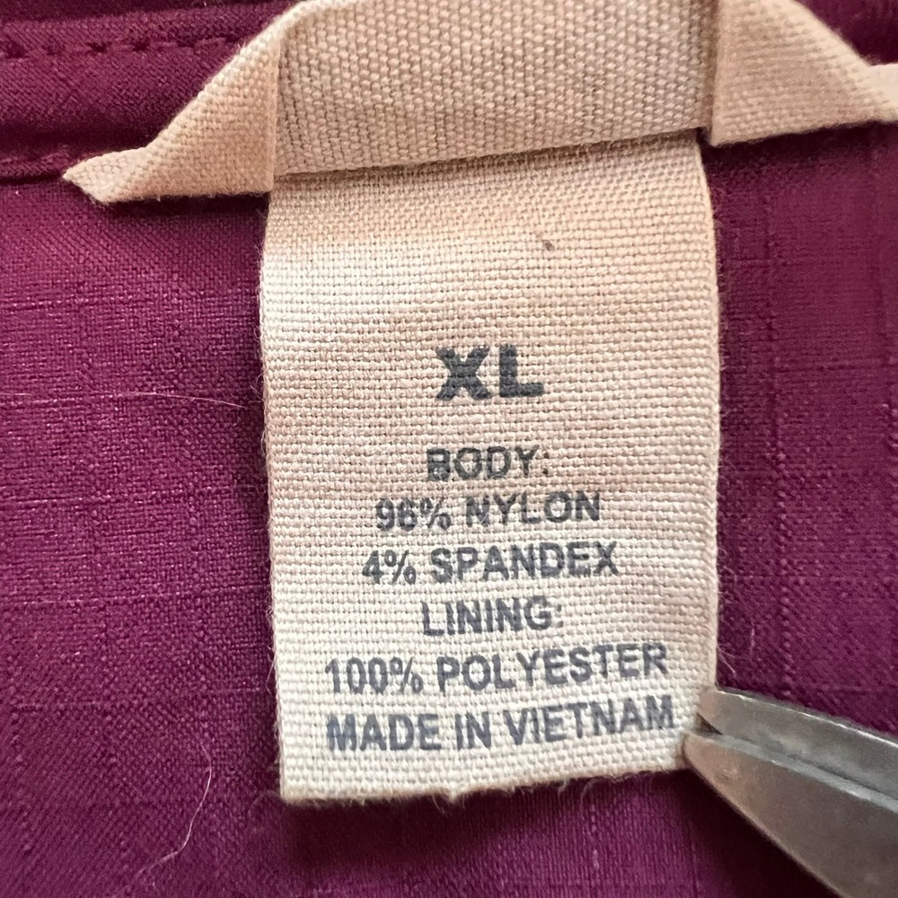 Duluth Trading Co Womens XL Purple Ripstop Utility Fishing Gardening Vest Zip Up - Picture 9 of 15
